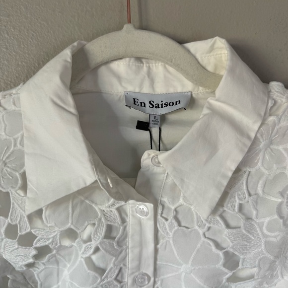 En Saison Ottis Cutwork Floral Mini Dress - Picture 6 of 8